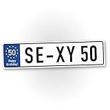 DankeDir! Sexy 50 Jahre Kunststoff Schild Jahre - Geschenk 50. Geburtstag Geschenkidee Geburtstagsgeschenk Fünzigsten Geburtstagsdeko Partydeko Party Zubehör Geburtstagsk