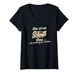 Damen Das ist ein Schmitt Ding - Lustiges Familie Schmitt T-Shirt mit V