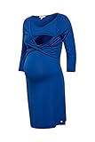 ESPRIT Maternity Damen Dress Nursing 3/4 sl Kleid, Blau (Ink 417), 42 (Herstellergröße: XL)