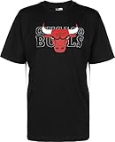 New Era Herren Chicago Bulls T-Shirt, Black, L