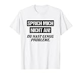 Sprich mich nicht an! Du hast genug Probleme Statement T-S