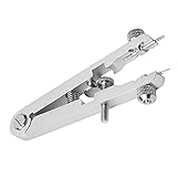 JZDH Watch Reparaturen Werkzeuguhr Federbarste Zange, bequemes Gewicht robuster Stabiler praktischer Federstangenzange, for die Uhr Reparatur von elektrischen Geräten for Uhrmacher (Color : Silver)