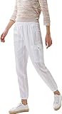 BRAX Damen Style Mareen Damenhose in Cargo Hose, White, 36W / 30L