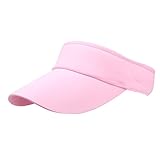 BIBOKAOKE Unisex Visor Cap Sonnenhut Damen Herren Sunvisor Schirmmütze Sommerhut mit Klettverschluss Baseballmütze Sonnenblende Verstellbar Baseball Cap Tennis Golf Sonne Visier Cap