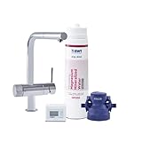 BWT Wasserfilter-Wasserhahn für Küche | AQA Drink Pure LOFT | mit herausziehbare Spühlbrause | inkl. Filterkartusche mit 600l Kapazität | Küchenarmatur von GROHE