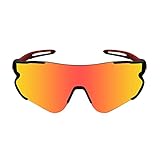 Funní Día Polarisiert Sonnenbrille für Damen und Herren, Polarisierte Fahrradbrille mit TR90 Rahmen für Erwachsene Sportbrille Sport Sunglasses for Men W