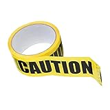 Schnuger Caution Tape Roll Halloween Printed Caution Warning Safety Tape for Danger Area 4.8cmx25