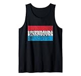 Luxemburg Flagge Benelux Europa Reise Urlaub Luxembourg Tank Top