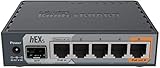 Mikrotik hEX S Ethernet-Router, 10, 100,1000 MBit/s, 10/100/1000Base-T(X), Schwarz, 256 MB, 11 W, DC