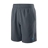 Wilson Jungen Shorts, TEAM 7 SHORT, Polyester, Grau (Turbulence), Größe L, WRA767408LG