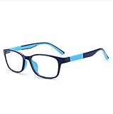Brille Kinder Brillengestelle Anti Blaulicht Computerbrille UV Schutz Kinderbrille Strahlenschutz Brillenfassung Jungen Mädchen Streberbrille TR90 Computer TV Nerdbrille Lesen Handy B