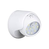 Motion Sensor 360 ¡ã Nachtlicht, Minkoll 9 LED Lampe Bewegung ACtivated Schnurlose Sensor Licht f¨¹r Home Outdoor Garten Wand Patio Schuppen (wei?)