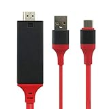 4K Mhl Typ C zu Hdmi-kompatibeli Av Tv Adapter für Samsung Note 10/9 /8/ S10 / S9 / S8 Plus Tragbarer Adapter Schwarz+R