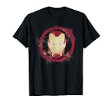 Marvel Avengers Endgame Iron Man Spray Paint Logo T-S