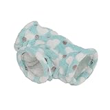 Yivibe Kleintiertunnel, Komfortabler zusammenklappbarer 3-Wege-Hamstertunnel für Chinchilla für Frettchen für Meerschweinchen(Liebe Grün, T-Shirt groß)