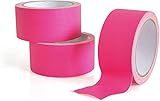 Neon Klebeband pink - 30 m - Neontape - Gaffa - Gewebeband - Panzertape - Duct Tape - Schwarzlicht - UV aktiv,