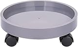 Kunststoff Pflanzen Caddy, runder Blumentopf Mover Pflanzenwagen, Topfpflanzenständer auf Rädern für Indoor Outdoor Hausg