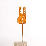 Galionsfigur Münchner Frauenkirche | Designer Blumenstecker Edelrost - 30cm hoch, München, Gastgeschenk, Mitbringsel, Souvenir, Balkon- und Gartendekoration, Made in Germany