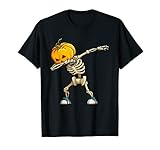 Halloween-Kostüm für Jungen und Kinder, Skelett, gruseliges Kürbis-Kostüm T-S