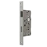 BKS Einsteckschloss 0215 Buntbart für Zimmertüren - 1 Schlüssel - 24 mm Stulp - eckig - 55 mm Dornmaß - 72 mm Entfernung - Stahl nickel-silber (DIN Links)