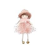 Engel HäNgende Dekoration AnhäNger Rosa Creme Hellblau WeihnachtsanhäNger GeschenkanhäNger GlüCksbringer Weihnachtsengel Ornament Weihnachtsb