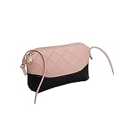 Yi-xir Neue Frauen Schulter Messenger Bag Brokated Rhombic Retro Color Matching Tasche (Color : Pink, Size : 20 * 13 * 8CM)