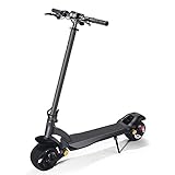 YHKJ Elektrischer Scooter, Faltbarer Elektroroller E Scooter mit Sitz 60 km Lange Reichweite 500 W 48V 13.2Ah 8.5 Zoll Luftreifen Elektro Scooter Offroad Auf Jedem Terrain,Schwarz,E