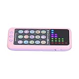 Pädagogisches Baby-Telefon-Spielzeug, Baby-Telefon-Spielzeug-Farbbildschirm für frühes pädagogisches Musik- -Telefon-Spielzeug(Rosa)