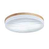 VOMI LED Deckenleuchten Holz Kleine Deckenlampe Kinderzimmer Sternenhimmel Schlafzimmer Lampe Decke Leuchte Rund Balkon Licht Modern Deckenbeleuchtung Für Flur Wohnzimmer Garage Küche,6000k