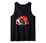 Herrchen Frauchen Pyjama Welpe Marienkäfer Rauhhaardackel Tank Top