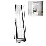 Standspiegel mit Ablage 40 x 140cm Mirror Wandspiegel Bad Garderobenspiegel Flurspiegel Stehspiegel Wohnzimmer und Eingangsb