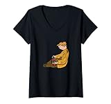 Damen Flint Knapping T-Shirt mit V