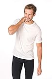 super.natural Dünnes Herren Kurzarm T-Shirt, Mit Merinowolle, M BASE TEE 140, Größe: XL, Farbe: Weiß