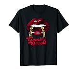 Gothic Red Gemini Queen Zodiac T-S