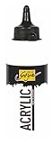 Kreul 84201 - Solo Goya Acrylic weiß, 250 ml Flasche, cremige vielseitig einsetzbare Acrylfarbe in Studienqualität, auf Wasserbasis, schnell und matt trocknend, gut deckend, w