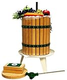DMS® Obstpresse Saftpresse Maischepresse Presse Weinpresse Apfelpresse Obstmühle mechanische Presse Manuelle Fruchtpresse Saftpresse (18 Liter)