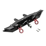 Spielzeugzubehör- TRX-4 Metall Heckstoßstange mit Anhängerkupplung Upgrade Teile für 1/10 RC Raupenauto für Traxxas TRX4 Defender Bronco ( Farbe : Schwarz ) -Austauschb