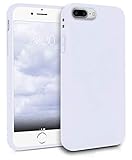 MyGadget Silikon Hülle für Apple iPhone 7 Plus / 8 Plus robuste Schutzhülle TPU Case Slim Silikonhülle Back Cover Ultra Kratzfest Handyhülle matt Weiß