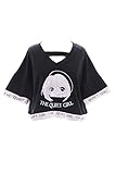 Kawaii-Story TP-53 Manga Chibi Girl Gesicht schwarz Punk Visuel Kei Japan T-Shirt Harajuk