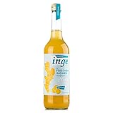 Die Inge® Ingwersirup - handgemacht aus bayerischer Manufaktur - fruchtiger Ingwer Sirup mit natürlicher Schärfe. Perfekt für die kalte J