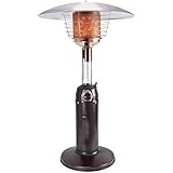 Freistehender Propan-Terrassenheizer, 3000W Outdoor Instant Warm Halogen-Heizung, Gas-Propan-Terrassenheizung, Edelstahlbrenner - Für Innen-Und Außenheizung