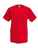 Fruit of the Loom Herren SS020M T-Shirt, Rot-Rot, XXL