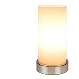 Sanfant Nachttischlampe Tischlampe, Tischleuchte Nachttisch-Leuchte Lampe 3 Helligkeitsstufen Lampenschirm für Schlafzimmer/Touchfunktion/Stufen-dimmbar E14(Warmes Weiß)