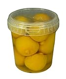 Hymor eingelegte Zitronen - 1x 500g Behälter - Zitrone, aus Marokko, Marokkanische Salzzitronen, in Salzlake, Zitronen eingelegt im Behälter, vegan, glutenfrei, Tajine Cous-Cous Fisch R