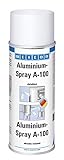 WEICON Aluminium-Spray A-100 400ml abriebfester Schutz gegen Rost und Korrosion, aluminium-metallic,