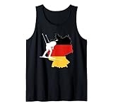 Deutschland Flagge Biathlon Langlaufen Skilanglauf Biathlet Tank Top