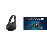 Sony WH-CH710N kabellose Bluetooth Noise Cancelling Kopfhörer (bis zu 35 Stunden Akkulaufzeit) Schwarz & Fire TV Stick 4K Ultra HD mit Alexa-Sprachfernbedienung