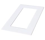 kekef Acrylglas Dekorrahmen weiß 1fach 2fach 3fach 4fach Tapetenschutz Wandschutz für Lichtschalter und Steckdosen (weiß 2-fach)