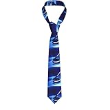 965 Herren Krawatte Blaues Neonleichte Hockeyschläger-Puck-Eisbahn Krawatte Schmale Klassisch Hochzeit Krawatte Formelle Geschäftskrawatte Für Hemd Formelle Kleidung Hochzeit 8X145C