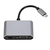 Baoblaze 2in1 USB C Typ C auf 4K HDMI VGA 1080P USB 3.0 Hub USB C fü